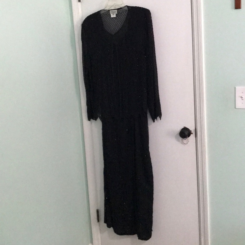 Stenay Woman size 20 full length beaded gown